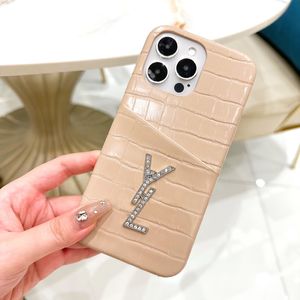 Дизайнерские чехлы для сотовых телефонов для IPhone 14 Pro Max Shells 11 12 13 13pro 13promax Case Letters Полный пакет Shell Crocodile D2212032F