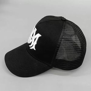 Högkvalitativ designer Lexurie Lettre Broderie Bend Wave Caps Man Hip Hop Visor Mesh Male Femelle Cross Punk Baseball Hats