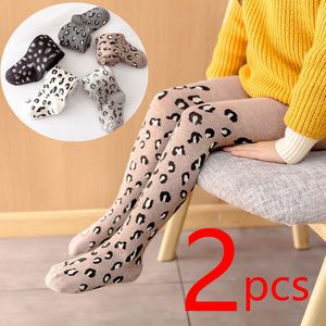 Leggings Tights Spring Autumn For Girls Children Leopard Printing Pantyhose Cotton Stockings Toddler Baby Kid Underwear 221203