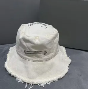 American-Style Ripped Washed Old Edging Big Brim Fisherman Hat Yupi Street Cover Face Concave Shape Sun Protection Hats Female