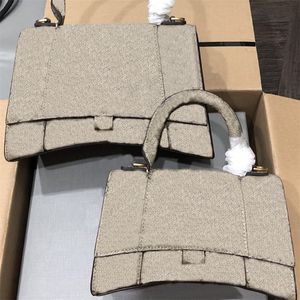 Klasik tasarımcı crossbody el çantası kare alışveriş kum saati çanta moda gerçek deri erkekler cüzdan Noel hediye makyaj parti kadınlar lüks küçük tote