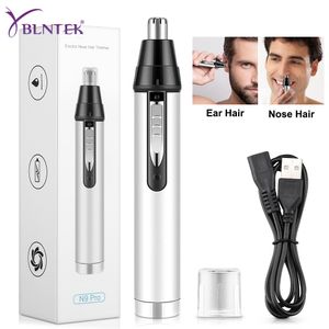 Clippers Trimmers YBLNTEK Electric Nose Hair USB Rechargeable Vibrissa Razor Eyebrow Shaver Man Trimer Removal Kit 221203