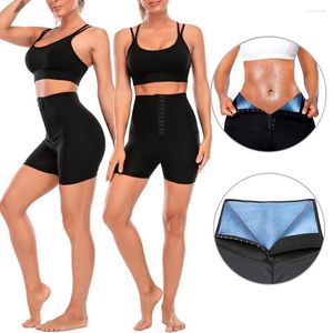 Modelador de corpo feminino Calça de moletom de neoprene Sauna para corrida Shorts de corrida para academia