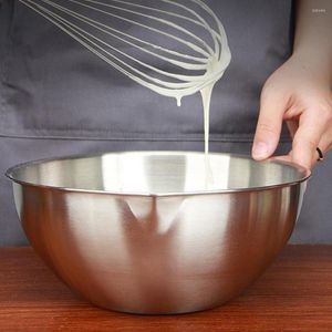 Bowls Stainless Steel Mixing Bowl Salad Anti-scald Kitchen Cooking Soup Baking Egg Beater Storage