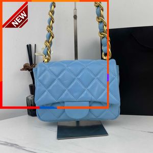 Women Designers Projektanci torby na ramię 2024 Modna torba klapki Tekstura Sheepskina Siedem kolorów Wybór najlepszej złotej łańcucha Crossbody Bag Factory Sales Bezpośredni