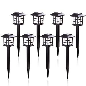 Bahçe Dekorasyonları 2468 PCS LED Güneş Yolu Işıkları Su geçirmez Gardenlandscapeyardpatiodrivewaywalkway Aydınlatma 221202