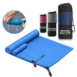 Spor Havlusu Hang Gym Fitness Yoga Golf Yüzme Çift Süet Mikrofiber Süper Teri Emici Hızlı Dönen Yumuşak Tiftik Kum Ücretsiz Plaj Havluları