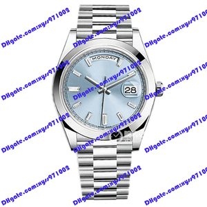 Relógio masculino de alta qualidade 2813 Máquinas automáticas 228206 Wristwatch 40mm Gelo Dial