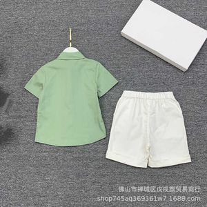 Clothing Sets Children's Boys Girls' Summer Brother Sister Dress Western style Short sleeved Shirt Shorts Trousers Cute Set