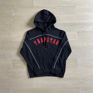 X5ky Herren Hoodies Trapstar Trainingsanzug Set Arch Panel Rote Buchstaben Top Qualität Gestickter Kapuzenpullover Jogginghose Uk London High Street