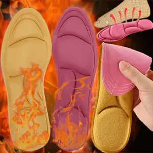 Women Socks 5D Scalable Heated Insoles Men Plush Thicken Shoe Winter Outdoor Sport Feet Heating Warmer Warming Pad