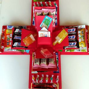 Gift Wrap 4/5 Layer Explosion Box Nesting Doll DIY Snack for Husband Boyfriend Girlfriend Kids Birthday Christmas 221202