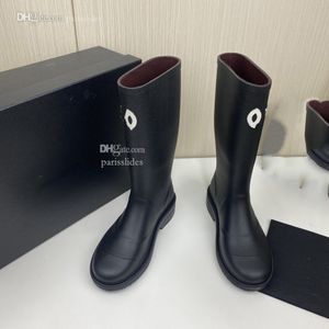High Quality High Boots Designer Knee Rainboots Boot Fashion Women CCity Winter Channel Sexy Warm Shoes dsvvc