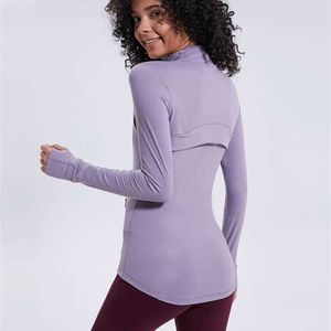 Tracce femminili per le tracce di yoga outfit L-78 Autumn Inverno inverno vestiti per il pollice a maniche lunghe Giacca da corsa Donne Donne Slim