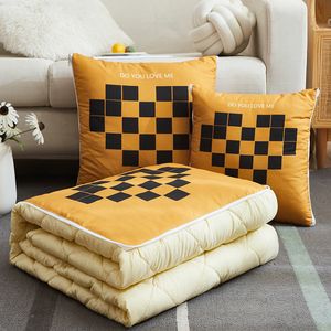 Cushion Decorative Pillow Multifunctional Quilt Dual use Car Cushion Sofa Office Nap Air Conditioning Blanket Folding 221203