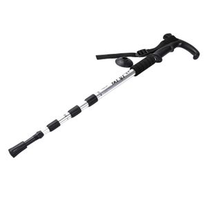 Trekking Poles Outdoor Fold Pole Adjustable Length Aluminum Alloy High-strength Wood Nordic Walking Camping Hiking Stick Accessory 221203