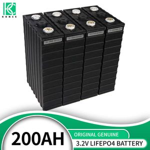 3.2V 200AH Lifepo4 Pil 1/4/16 PCS Şarj Edilebilir DIY Plastik Lityum Demir Fosfat 12V 24V 48V RV EV van kamera teknesi yat