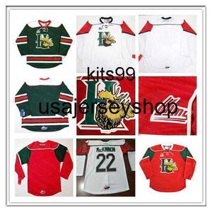 Qmjhl Halifax Mooseheads CCM Jersey 22 Nathan Mackinnon 13 Nico Hischier 27 Jonathan Drouin Red White Green Hockey Jerseys Custom