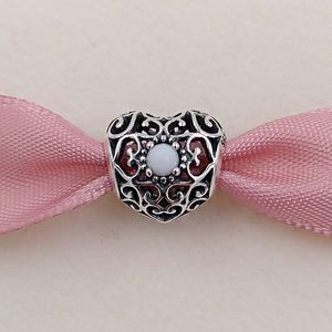 Haziran İmza Kalp Doğum Taşı Charm 925 STERLING Gümüş Boncuklar Avrupa Pandora Tarzı Takı Bilezikleri Kolye 791784msg Annajewel