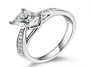 Bijoux vintage r￩el 14k Gold plaqu￩ authentique 1 ct sona laboratoire de diamant pour femmes anneis de diamante rings de fian￧ailles de mariage9257429