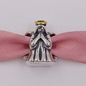 925 Sterling Silver Beads Divine Angel Charm Fits European Pandora Style Jewelry Bracelets & Necklace 791770 AnnaJewel