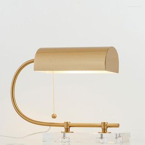 Bordslampor kreativ skrivbordslampa modernt ljus lyx sovrum sovrum kristall personlighet vardagsrum studie dekorativ