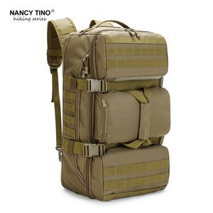 Outdoor Bags Travel Backpack Tactical Militari Bag Waterproof Hiking Rucksack Nylon Shoulder Package for Camping Climbing Molle 221203