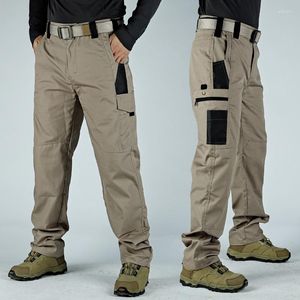 Calça masculina homens homens táticos rsp externo de caminhada de várias bolsas de massa para montanhismo roupas de trabalho militar calças de combate militar