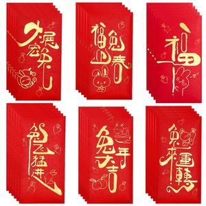 Gift Wrap Red Year Money -kuvert kuvertpaket Kinesiska paketbunny Pocket Zodiac Lucky Festival Paper Wedding thespring
