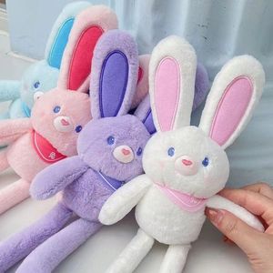 Easter Party Rabbit Toys with Keychain Baby Boys Girls Plush Bunny Pendant Toys Spring Children Birthday Gifts