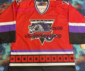 Ed Authentic Retro SP Ahl Lowell Monsters Hockey Jersey Męskie koszulki dla dzieci