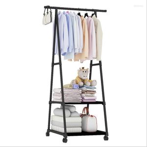 Clothing Storage Removable Coat Rack Floor Hanger Shelf Stand With Wheels Multifunction Organizer Garment Clothes Holder Shelves