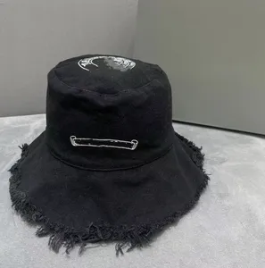 Quality Ripped Washed Old Edging Big Brim Fisherman Hat Yupi Street Cover Face Concave Shape Sun Protection Hats Female