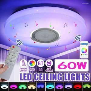 Lampki sufitowe Smart Lampa LED 60W Star Light RGB Bluetooth Pilot zdalny