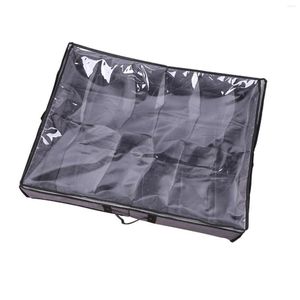 Storage Bags Under Bed Breathable Non-Woven Fabric Shoes With Clear Window Reinforced Handle Sturdy Zipper For Toys Clothe