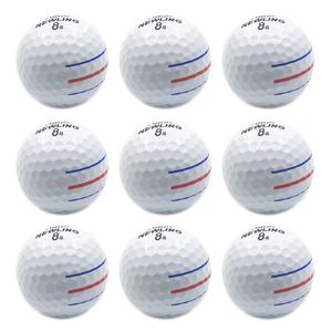 Golfbälle 12 PCs 3 Farblinien AIM SUPER LANG DIE 3-PIECELAYER BALL für Professionalwettbewerbsspiel-Marke 221203