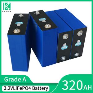 3.2V 320AH LIFEPO4 Batterifattig Batteri A Laddningsbar 310AH Solbatteri litiumjärnfosfatcell för 12V 24V 48V RV van EV -båt