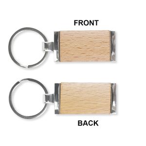 Metal Luxury Blank Wood Keychains Straps Keychain Leather For Teachers Keyring Keyholder Key Ring Christmas Gift Giveaway Pedant