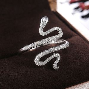 2022 nuovo moissanite gioielli serpente anello 925 sterling silver anello di moda per le donne regalo del partito gioielli vendita all'ingrosso