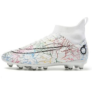 Защитная обувь Professional High Top Soccer For Men FG TF Grass Training Бутсы Футбольные бутсы Детские спортивные кроссовки на открытом воздухе Non Slip 221203