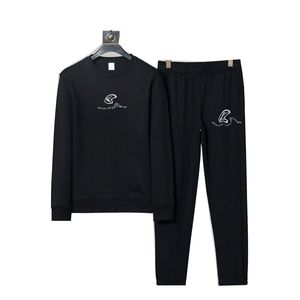 2022 Herrens tr￤ningsdr￤kt Luxury 2 Piece Set Casual Hoodies Sweatshirt Sweatpants Suit Teens Sport Print Jogging S-3XL Kl￤der Printed Sportswear Brand Q131