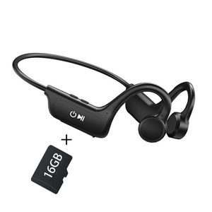 Outdoor Sport Earuds Headset med MIC för Android iPhone Bone Conduct Earphones Wireless Bluetooth 5.1 Hörlurar 6mnum