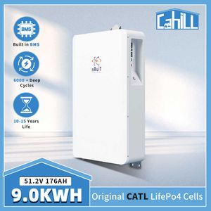 nRuit 48V Lifepo4 Batteria Powerwall 176Ah Pacco batteria per casa On Off Grid 10KW Home Solar Energy System Deep Cycle Hybrid CAN