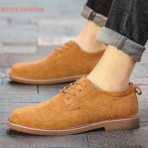 män läderskor för man kontorskor loafers casual sneakers lyxdesigner sko plus storlek fotled stövlar sandig brun bagage