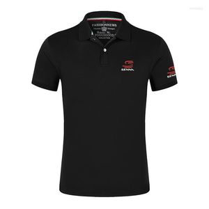Men's Polos 2022 Ayrton Senna Shirts Men Summer Short Sleeves Drive To Perfection T Brand Classic Cotton Casual Customize
