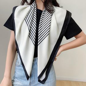 Twill Satin Silk Feeling Hair Head Scarf Custom Printing Woman Scarves Style Printed Square Scar