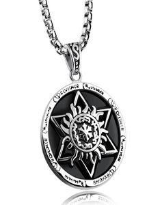 Krachtige pentacle -kettingen Pentagram -afdichting van Solomon Pendant5482670