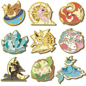 Brooches Japanese Anime Cute Enamel Pins Animal Spirit Brooch Clothes Backpack Lapel Badges For Friends Fashion Jewelry Accessories Gifts