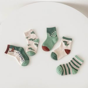 Kids Socks BOBOTCNUNU Cartoon Dinosaur Knitted Boys Girls Cute Autumn Sock 221203