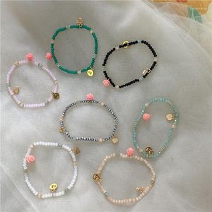 Strand Fashion Simple e Fresh Bello Solo Ins Flower Love Personality Personality Geometry S Street Lady Temperament Bracciale